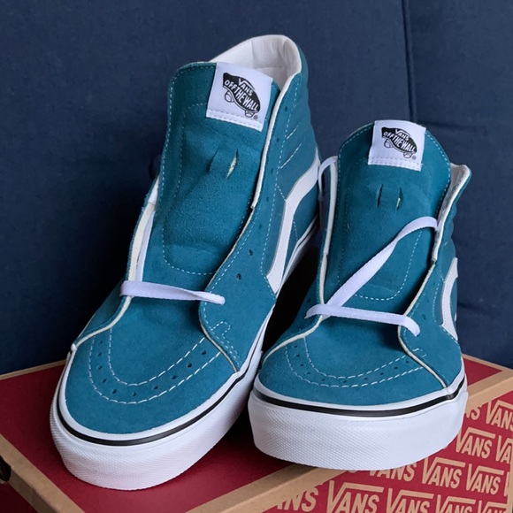 Vans Sk8-Hi Blue Coral/True White MENS - Picture 7 of 16